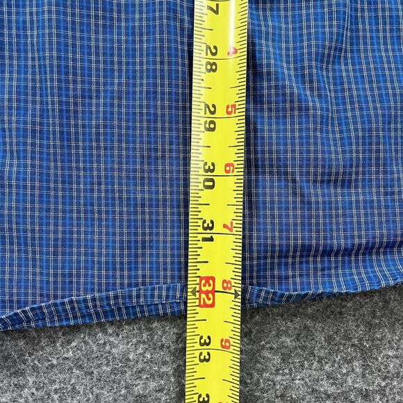 Ariat Pro Series Stretch Button Down Shirt Men's XXL Long Sleeve Blue Plaid - Picture 4 of 8